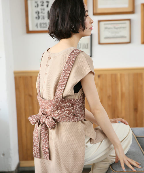 LOWRYS FARM（ローリーズファーム）の「スラブビスチェ　840122（ニット/セーター・レディース・ブラック/アイボリー/キャメル・FREE）」の16枚目の写真