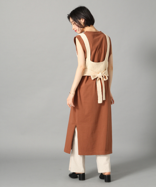 LOWRYS FARM（ローリーズファーム）の「スラブビスチェ　840122（ニット/セーター・レディース・ブラック/アイボリー/キャメル・FREE）」の20枚目の写真