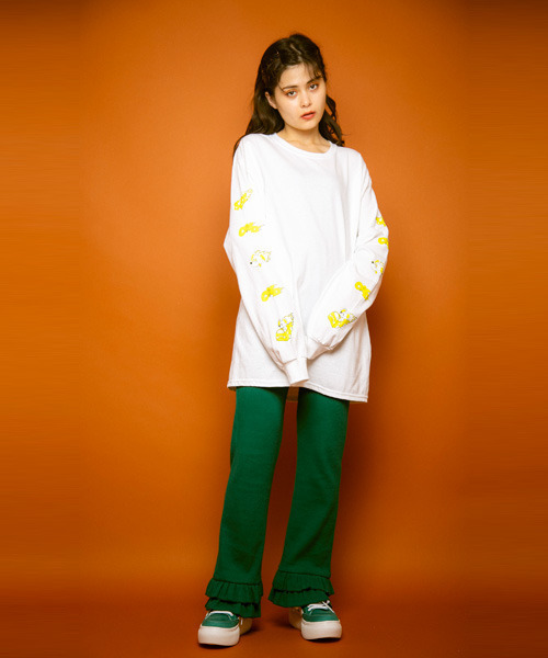 Candy Stripper（キャンディストリッパー）の「BLAZING CHEESE ロングスリーブ Tシャツ（Tシャツ/カットソー・レディース・パープル/オフホワイト/ピンク/ブラック・2）」の7枚目の写真