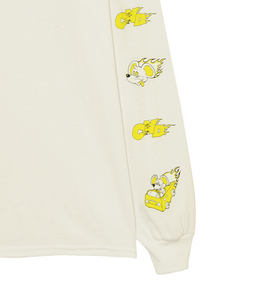 Candy Stripper（キャンディストリッパー）の「BLAZING CHEESE ロングスリーブ Tシャツ（Tシャツ/カットソー・レディース・パープル/オフホワイト/ピンク/ブラック・2）」の13枚目の写真