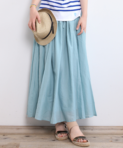 B:MING by BEAMS(ビーミングバイビームス)の「ビーミング by ビームス / インドマキシスカート(スカート・レディース・ホワイト/ミント/ネイビー/その他1・ONE SIZE)」の2枚目の写真