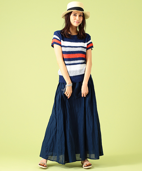 B:MING by BEAMS(ビーミングバイビームス)の「ビーミング by ビームス / インドマキシスカート(スカート・レディース・ホワイト/ミント/ネイビー/その他1・ONE SIZE)」の13枚目の写真