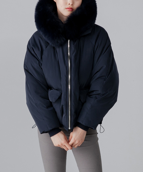 DOUBLE STANDARD CLOTHING(ダブルスタンダードクロージング)の「DSC. ナイロンタフタダウン(ダウンジャケット/コート)」|ネイビー