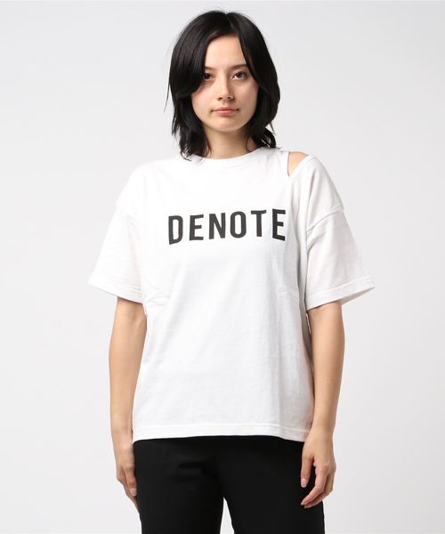 Roger&Raw/英文字肩開きアシメT（Tシャツ/カットソー）｜ROGER AND RAW