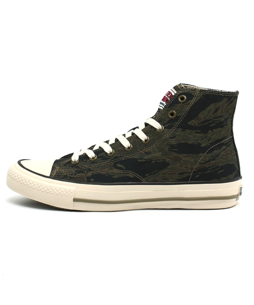 HYSTERIC GLAMOUR(ヒステリックグラマー)の「プリントキャンバス ハイカットスニーカー(スニーカー・メンズ・その他2/グリーン系カモフラージュ・25.5cm/27.5cm/26.5cm)」の3枚目の写真