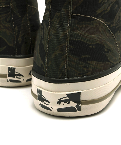 HYSTERIC GLAMOUR(ヒステリックグラマー)の「プリントキャンバス ハイカットスニーカー(スニーカー・メンズ・その他2/グリーン系カモフラージュ・25.5cm/27.5cm/26.5cm)」の6枚目の写真