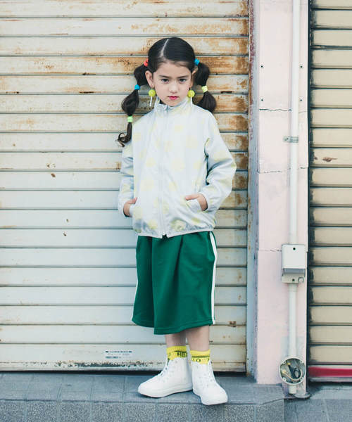 RADCHAP（ラッドチャップ）の「サイドラインジャージスカート（スカート・キッズ・ネイビー/グリーン・M size/L size/S size）」の3枚目の写真