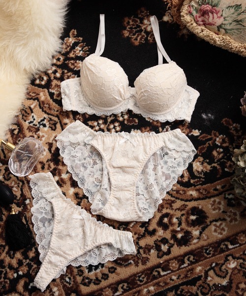 Absorle（アブソール）の「クラシカルヌーディー　ブラ&ショーツ&Tバック3点セット（ブラ&ショーツ・レディース・ブルー/ピンク/パープル/アイボリー/ブラック/レッド/グリーン系その他/フューシャピンク/コーラルピンク・C75/D65/D75/E65/E70/E75/B65/B70/C70/D70/B75/C65/F75/F65/F70）」の2枚目の写真