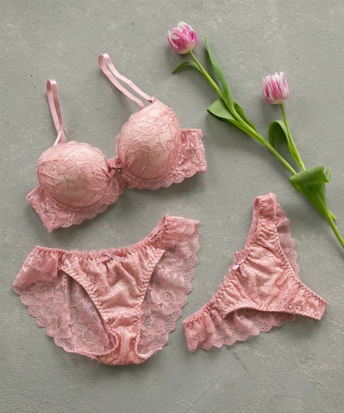 クラシカルヌーディー ブラ&ショーツ&Tバック3点セット（ブラ&ショーツ