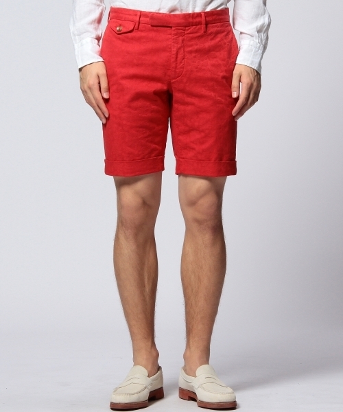 UNITED ARROWS（ユナイテッドアローズ）の「＜INCOTEX＞ FLOWER JACQUARD SHORTS ◆（その他パンツ・メンズ・ベージュ/レッド/ライム・46/48/50/44）」の4枚目の写真