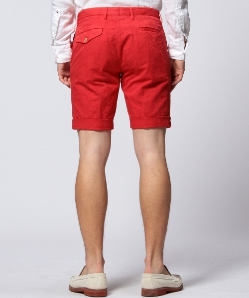 UNITED ARROWS（ユナイテッドアローズ）の「＜INCOTEX＞ FLOWER JACQUARD SHORTS ◆（その他パンツ・メンズ・ベージュ/レッド/ライム・46/48/50/44）」の6枚目の写真