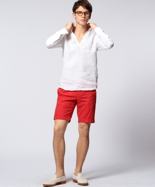 UNITED ARROWS（ユナイテッドアローズ）の「＜INCOTEX＞ FLOWER JACQUARD SHORTS ◆（その他パンツ・メンズ・ベージュ/レッド/ライム・46/48/50/44）」の12枚目の写真