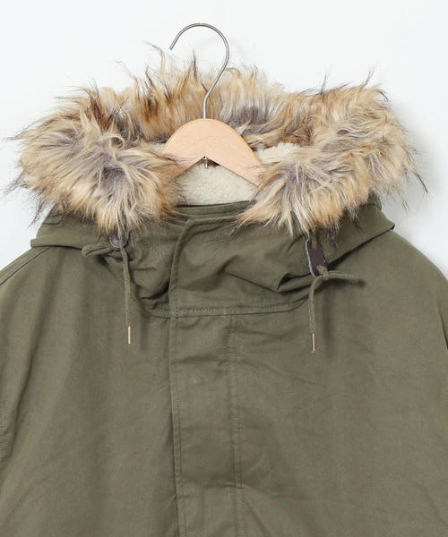 coen コーエン マルチWAYポアフリースライナーモッズコート Mサイズ coen（コーエン）の「マルチWAYボアフリースライナーモッズコート