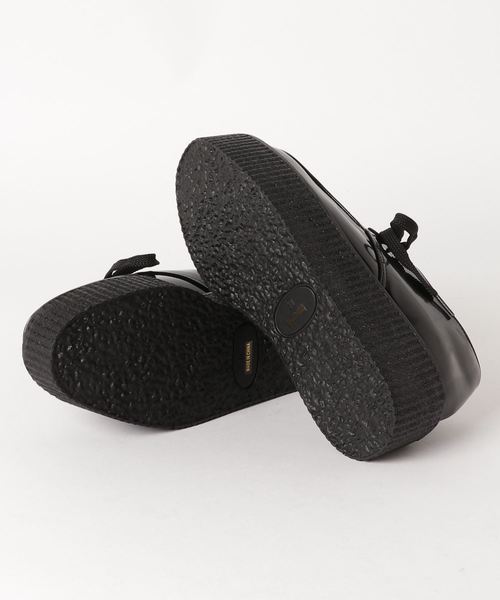 WEGO（ウィゴー）の「WEGO/ラバーソールシューズ（ドレスシューズ・レディース・ブラック/ベージュ・MEDIUM/LARGE）」の4枚目の写真