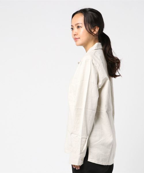 SpinnerBait(スピナーベイト)の「【SPINNER BAIT】ネルオープンカラーシャツ 8304HK(シャツ/ブラウス・メンズ・ブラック/ベージュ/オリーブ/ナチュラル・40/42/44)」の5枚目の写真