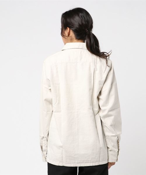 SpinnerBait(スピナーベイト)の「【SPINNER BAIT】ネルオープンカラーシャツ 8304HK(シャツ/ブラウス・メンズ・ブラック/ベージュ/オリーブ/ナチュラル・40/42/44)」の6枚目の写真