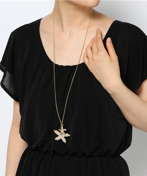 ROSE BUD（ローズバッド）の「(LAUREN-SPENCER)CN2042 NECKLACE WITH ASTEROID（ネックレス・レディース・ゴールド・ONE SIZE）」の4枚目の写真