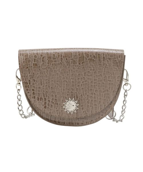 EVRIS（エヴリス）の「HALF MOONクロコショルダーBAG（ショルダーバッグ・レディース・ブラウン/ブラック/グレー・FREE）」の14枚目の写真