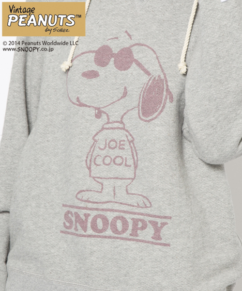 SNOOPY（スヌーピー）の「【スヌーピー】 SNOOPY SWEAT PULLOVER（パーカー・レディース・ホワイト/ブラック/アッシュ/オレンジ・1/2）」の10枚目の写真