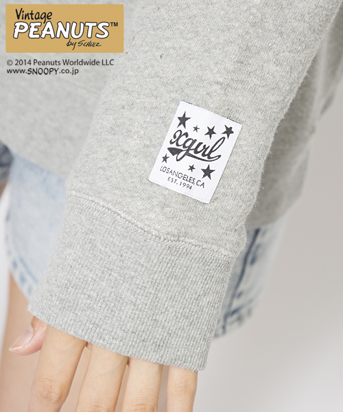 SNOOPY（スヌーピー）の「【スヌーピー】 SNOOPY SWEAT PULLOVER（パーカー・レディース・ホワイト/ブラック/アッシュ/オレンジ・1/2）」の12枚目の写真