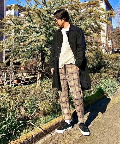 UP START（アップスタート）の「ギマコットンVネックニット（ニット/セーター・メンズ・ブラック/オフホワイト/ベージュ・MEDIUM/LARGE）」の15枚目の写真