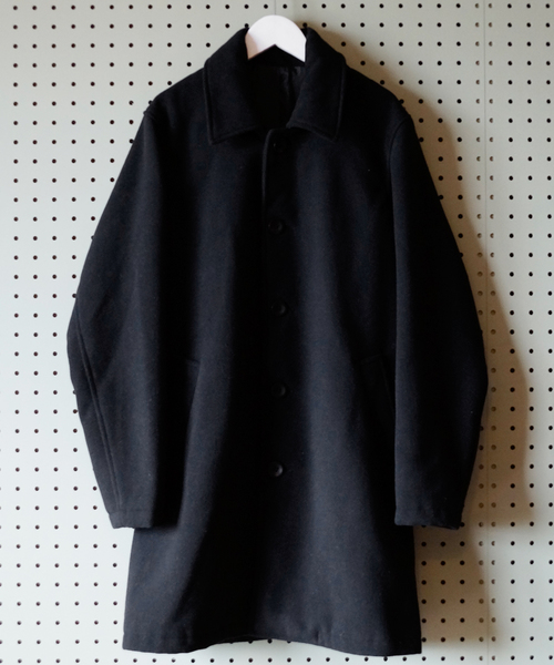 hardcover(ハードカバー)の「B.I.D./メルトンWOOLコート(ステンカラーコート・レディース・ブラック/グレー/グリーン/ネイビー/キャメル・LARGE/MEDIUM)」の18枚目の写真