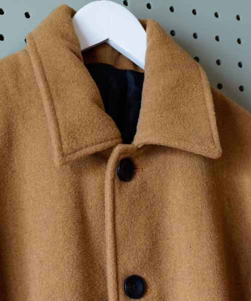 hardcover(ハードカバー)の「B.I.D./メルトンWOOLコート(ステンカラーコート・レディース・ブラック/グレー/グリーン/ネイビー/キャメル・LARGE/MEDIUM)」の10枚目の写真