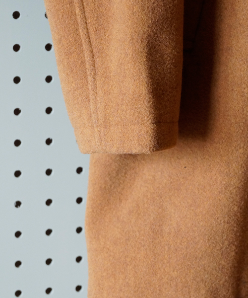 hardcover(ハードカバー)の「B.I.D./メルトンWOOLコート(ステンカラーコート・レディース・ブラック/グレー/グリーン/ネイビー/キャメル・LARGE/MEDIUM)」の12枚目の写真