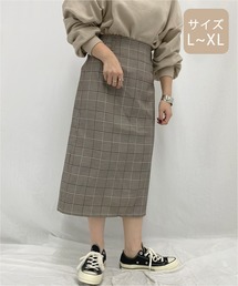 【大きいサイズ】チェックアソートナロースカート【ZOZOTOWN限定アイテム】