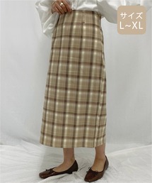 【大きいサイズ】チェックアソートナロースカート【ZOZOTOWN限定アイテム】