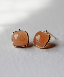 cui-cui（キュイキュイ）の「カラーストーン カボション ピアス | K10YG（ピアス（両耳用））」