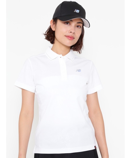 New Balance Golf(ニューバランスゴルフ)の「【new balance golf】スリーヴ ポロシャツ(ポロシャツ)」|ホワイト