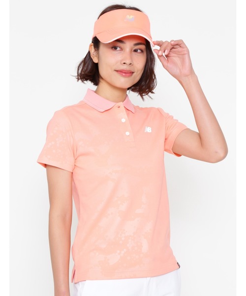 New Balance Golf(ニューバランスゴルフ)の「【new balance golf】スリーヴ ポロシャツ(ポロシャツ)」|ピンク