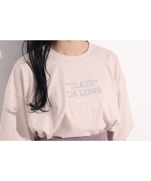 one after another NICE CLAUP（ワンアフターアナザーナイスクラップ）の「転写プリントTシャツ（Tシャツ/カットソー・レディース・オフホワイト/ピンク/ホワイト系その他・FREE）」の8枚目の写真