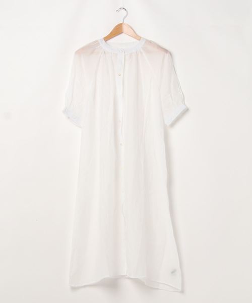 SpRay（スプレイ）の「シースルーレースアップシャツワンピース（ワンピース・レディース・ホワイト/ベージュ/サックスブルー/ライトカーキ/ライトベージュ・FREE）」の22枚目の写真