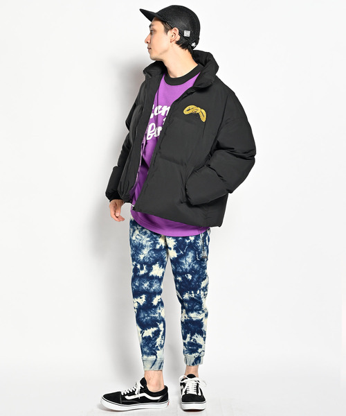 ALDIES（アールディーズ）の「Snake Insulation Short Jacket / スネークインサレーションショートジャケット（ブルゾン・メンズ・マルチ/バーガンディー/ブラック・SMALL/MEDIUM/LARGE）」の2枚目の写真