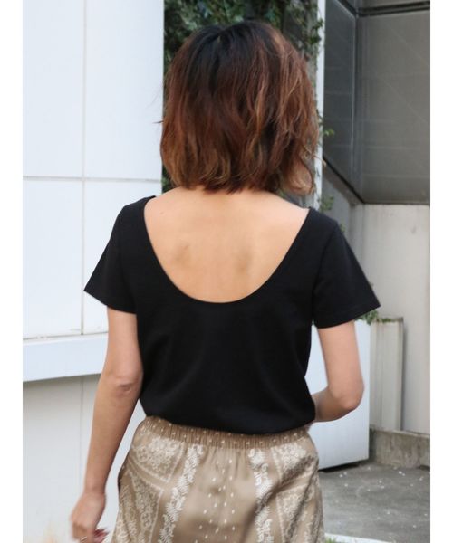 Ungrid アングリッド の バックオープンtee Tシャツ カットソー Wear