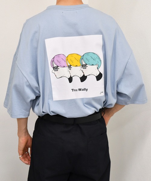 kutir（クティール）の「アソートプリントTシャツ　コラボアイテム（Tシャツ/カットソー・メンズ・その他/パープル/ダークブルー/ライトグリーン/オフホワイト/ホワイト系その他/ホワイト/チャコールグレー/ライトブルー・SMALL/LARGE/MEDIUM）」の6枚目の写真