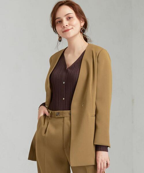 GREEN LABEL RELAXING お値下げ✨　ノーカラージャケット green label relaxing(グリーンレーベルリラクシング)の