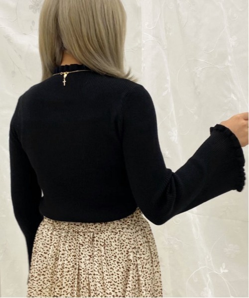apres jour（アプレジュール）の「フリルハイネックリブニット【ZOZOTOWN限定アイテム】（ニット/セーター・レディース・モカ/ブラック/ベージュ/アイボリー・フリー/X-LARGE）」の11枚目の写真