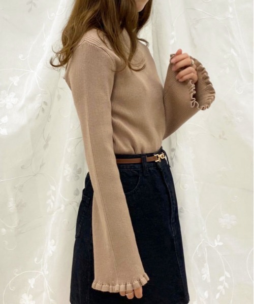 apres jour（アプレジュール）の「フリルハイネックリブニット【ZOZOTOWN限定アイテム】（ニット/セーター・レディース・モカ/ブラック/ベージュ/アイボリー・フリー/X-LARGE）」の18枚目の写真