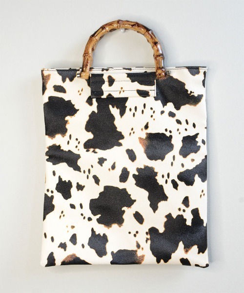 shopnikoniko（ショップニコニコ）の「アニマル柄バンブーハンドルトート（トートバッグ・レディース・アニマル・フリー）」の7枚目の写真