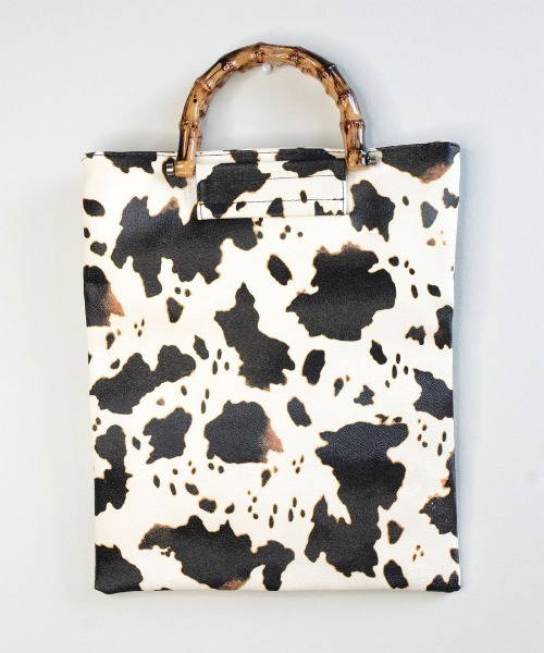 shopnikoniko（ショップニコニコ）の「アニマル柄バンブーハンドルトート（トートバッグ・レディース・アニマル・フリー）」の10枚目の写真