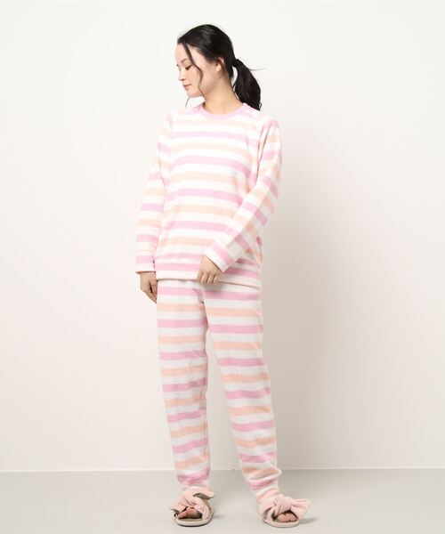 人気ショップが最安値挑戦 のchisato スリープ Tsumori Sleep ツモリチサト Chisato パイル裏起毛 ボーダー パジャマ M L ルームウェア パジャマ Tsumori スリープ のファッション ルームウェア パジャマ セール ルームウェア パジャマ
