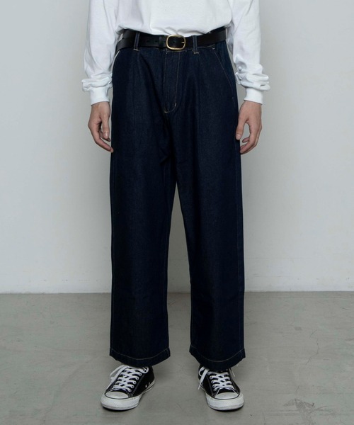 WEGO（ウィゴー）の「WEGO/バルーンデニムパンツ（デニムパンツ・メンズ・ダークインディゴブルー/ブラック系その他/コバルトブルー/キナリ・MEDIUM/LARGE/SMALL）」の14枚目の写真