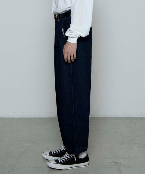 WEGO（ウィゴー）の「WEGO/バルーンデニムパンツ（デニムパンツ・メンズ・ダークインディゴブルー/ブラック系その他/コバルトブルー/キナリ・MEDIUM/LARGE/SMALL）」の10枚目の写真
