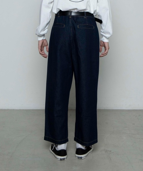 WEGO（ウィゴー）の「WEGO/バルーンデニムパンツ（デニムパンツ・メンズ・ダークインディゴブルー/ブラック系その他/コバルトブルー/キナリ・MEDIUM/LARGE/SMALL）」の7枚目の写真