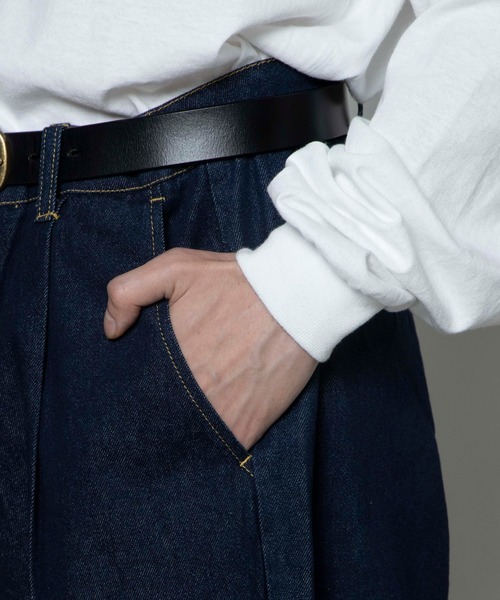 WEGO（ウィゴー）の「WEGO/バルーンデニムパンツ（デニムパンツ・メンズ・ダークインディゴブルー/ブラック系その他/コバルトブルー/キナリ・MEDIUM/LARGE/SMALL）」の16枚目の写真