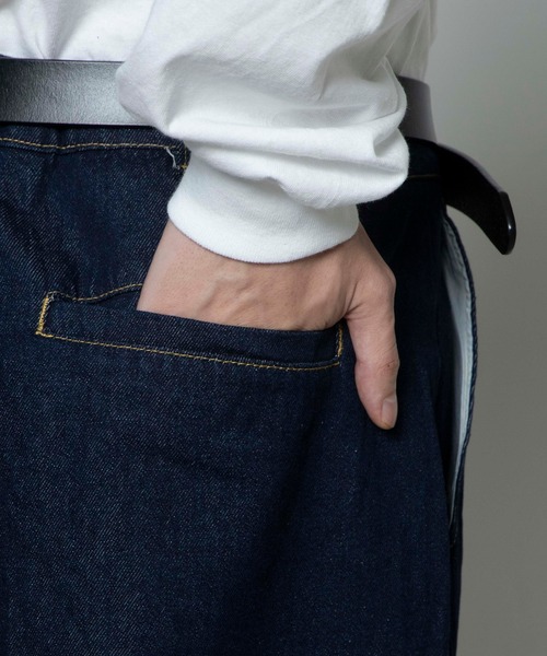 WEGO（ウィゴー）の「WEGO/バルーンデニムパンツ（デニムパンツ・メンズ・ダークインディゴブルー/ブラック系その他/コバルトブルー/キナリ・MEDIUM/LARGE/SMALL）」の11枚目の写真