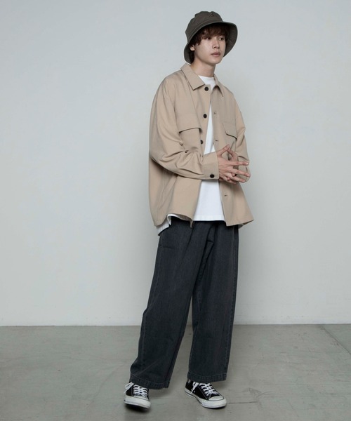 WEGO（ウィゴー）の「WEGO/バルーンデニムパンツ（デニムパンツ・メンズ・ダークインディゴブルー/ブラック系その他/コバルトブルー/キナリ・MEDIUM/LARGE/SMALL）」の8枚目の写真